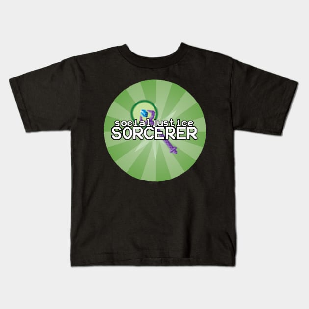 Social Justice Sorcerer Kids T-Shirt by Optimysticals